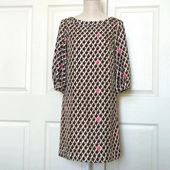 Lilly Pulitzer Paper Crane Silk Shift Dress - Picture 1 of 5